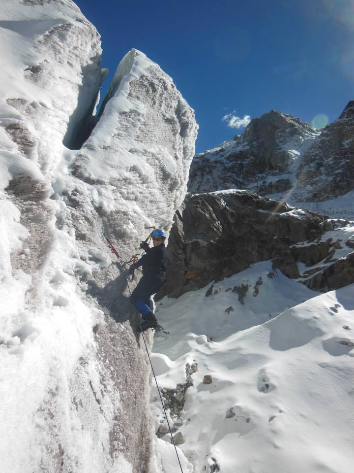 Ice climbing in Peru, 2013